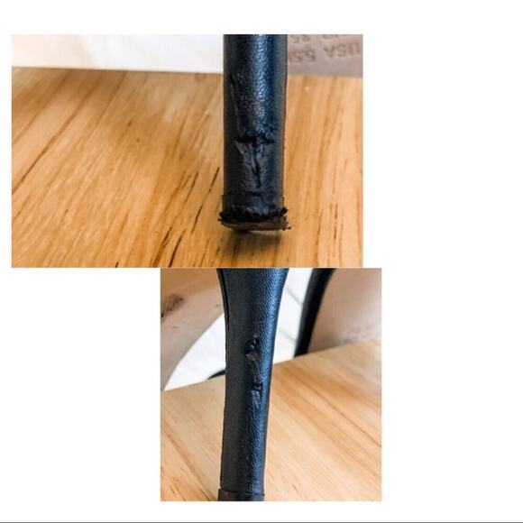 Via Spiga Vanka Black Ankle Cuff Sandals Heels Size 5.5M - Picture 6 of 8